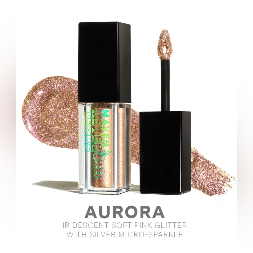 NWT Maven Beauty Asteroid Tears Liquid Glitter Eyeshadow Aurora